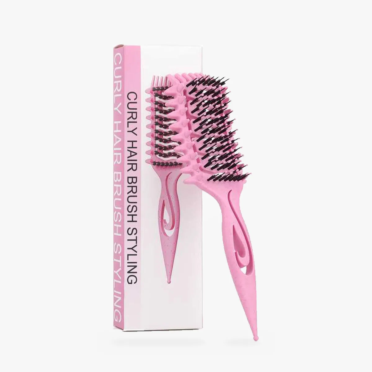 Curliza – Ventilated Curly Hair Brush with Boar Bristles for Defined Ringlets