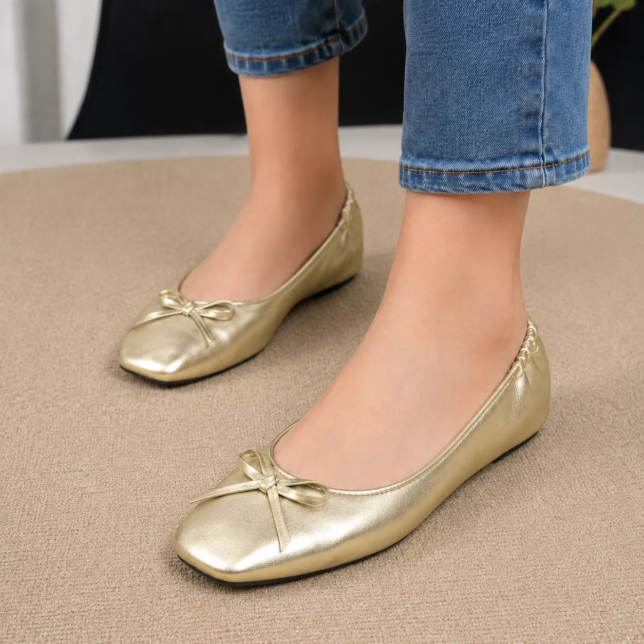 Belluna – Foldable Ballet Flats with Matching Travel Pouch
