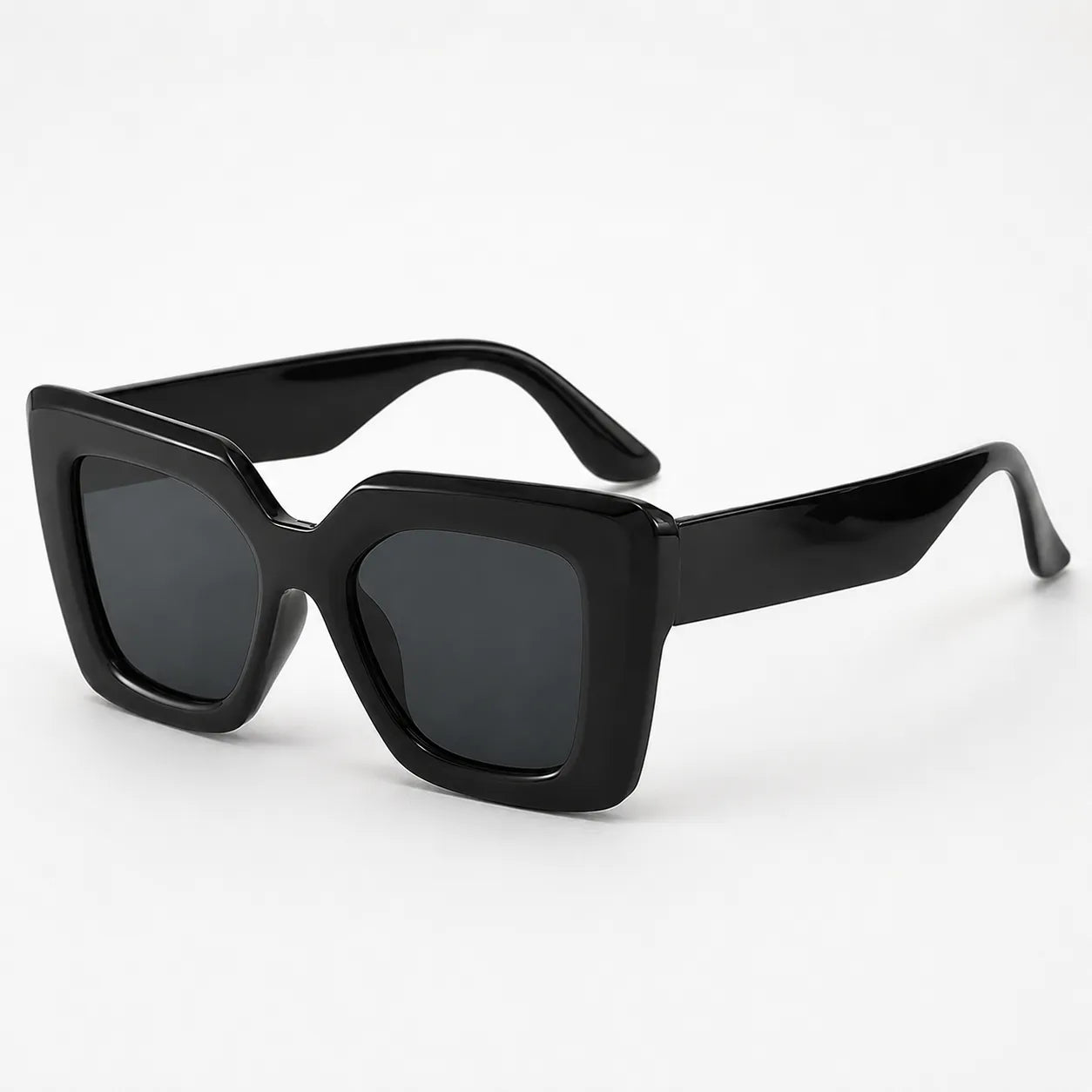 Florenza – Oversized Square Leopard Sunglasses with Gradient Lenses
