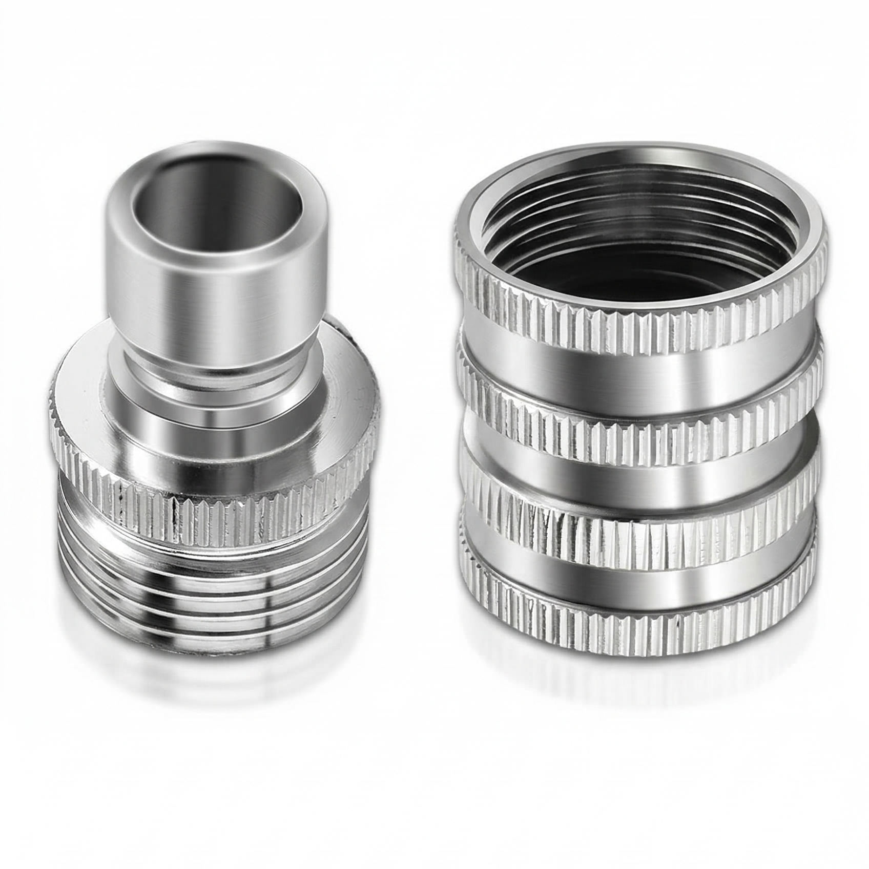Flowsnap - Stainless Steel Garden Hose Quick Connect Set