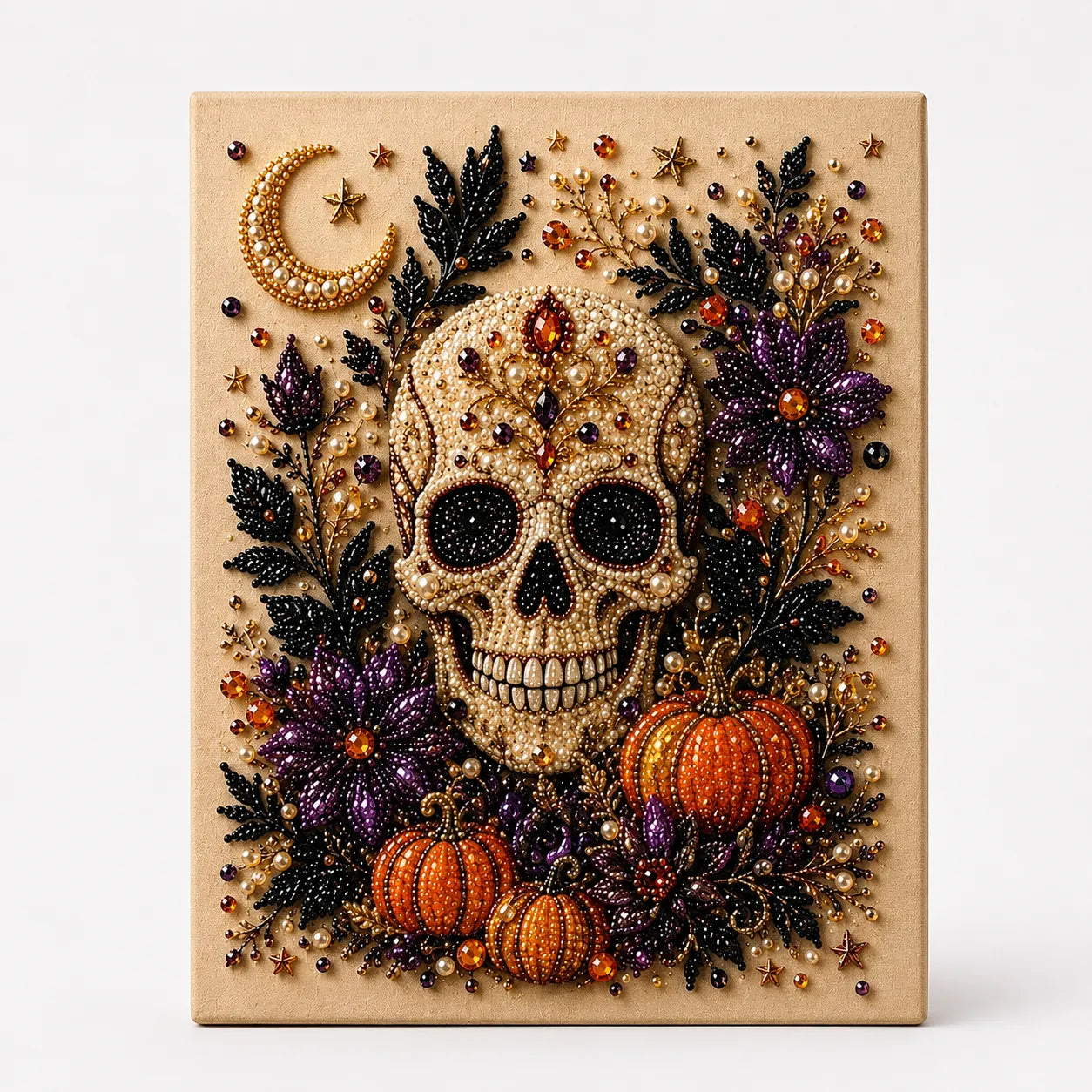 Beadory – Halloween Pearl-like Bead Craft Kit, Cozy Wall Art DIY