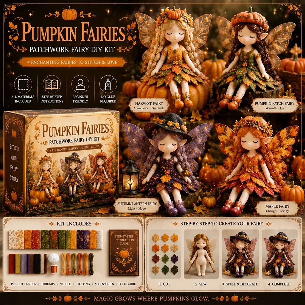 Fabellyn – Handmade Fairy Sewing Kit with Pre-Cut Fabric