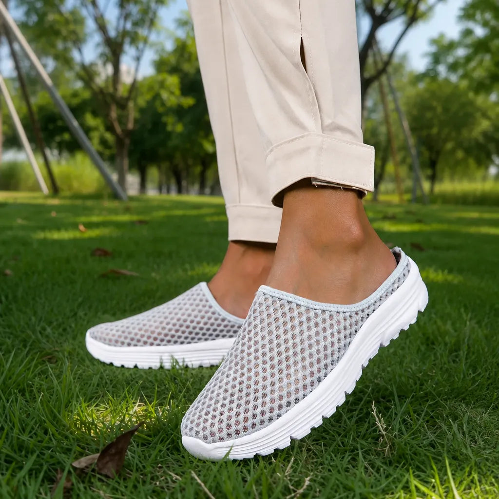 Airstep – Men's Breathable Mesh Slip-On Mules with Cushioned EVA Sole