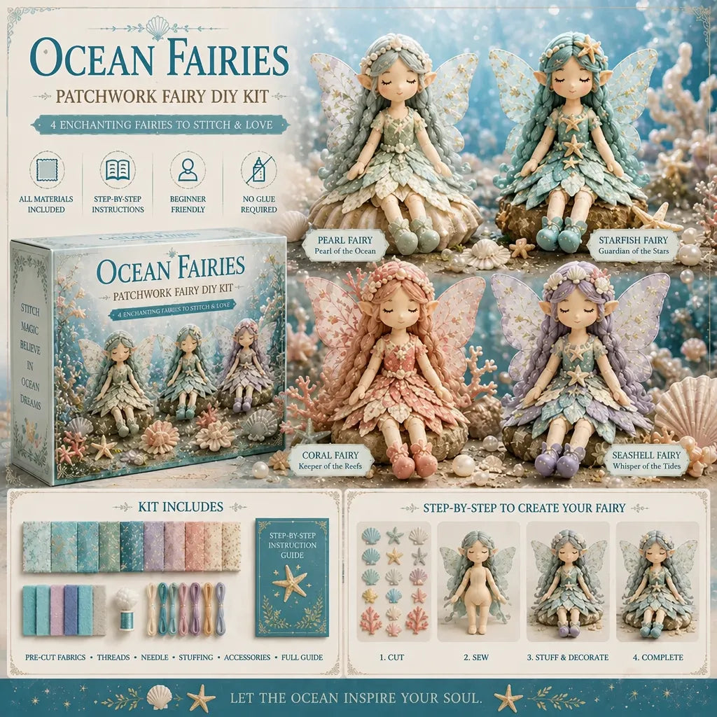 Fabellyn – Handmade Fairy Sewing Kit with Pre-Cut Fabric
