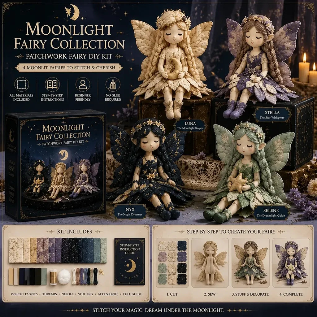 Fabellyn – Handmade Fairy Sewing Kit with Pre-Cut Fabric