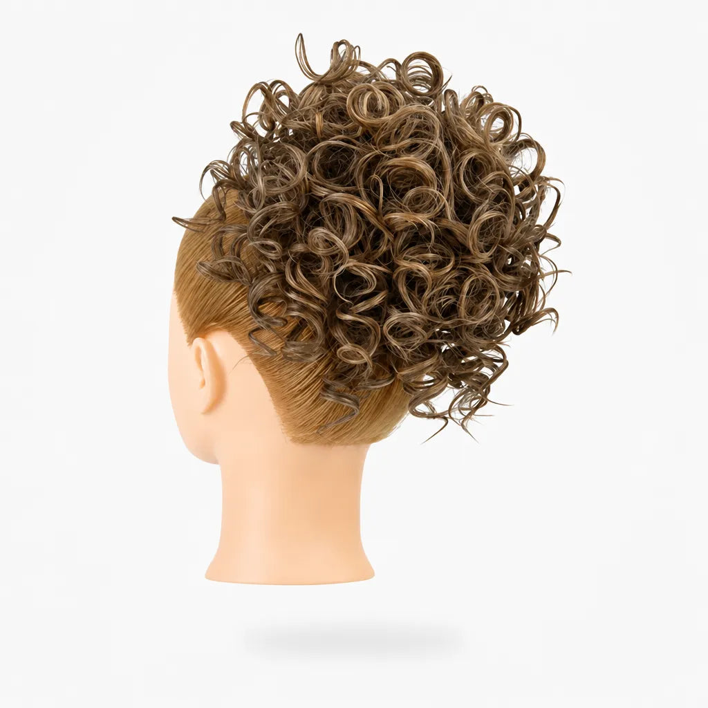 Curlova – Curly Drawstring Bun Hair Extension
