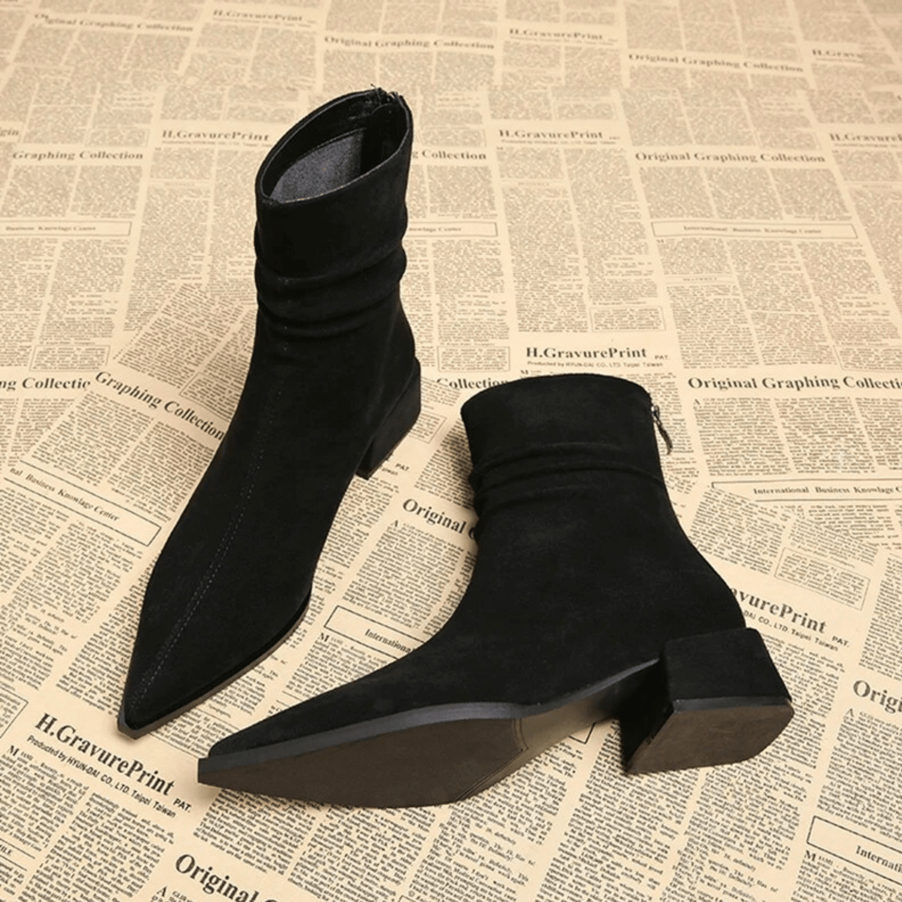 Fidalgo - Ankle Boot With Back Zipper