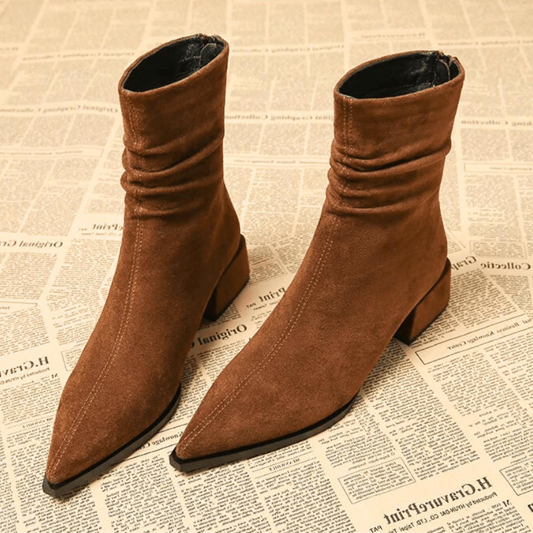 Fidalgo - Ankle Boot With Back Zipper