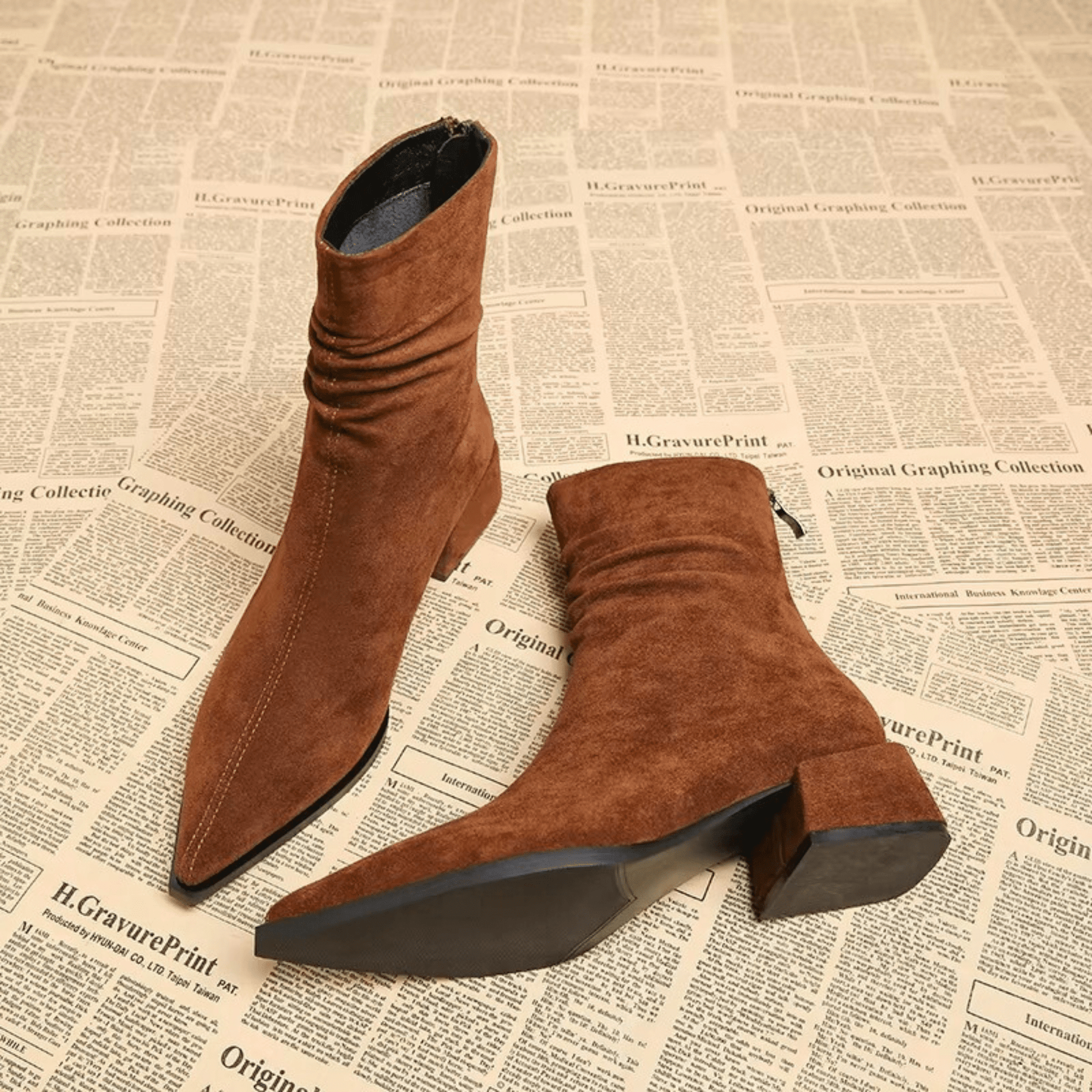 Fidalgo - Ankle Boot With Back Zipper