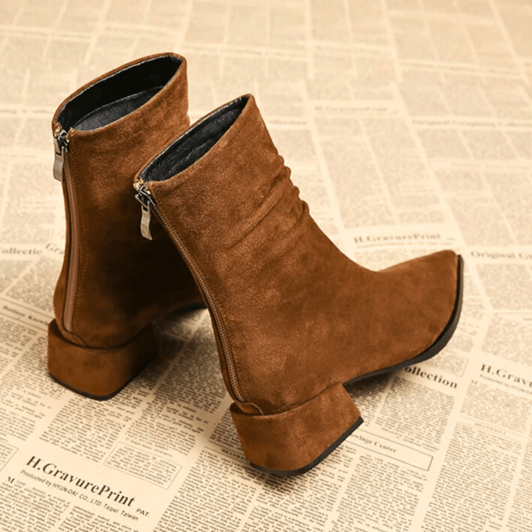 Fidalgo - Ankle Boot With Back Zipper