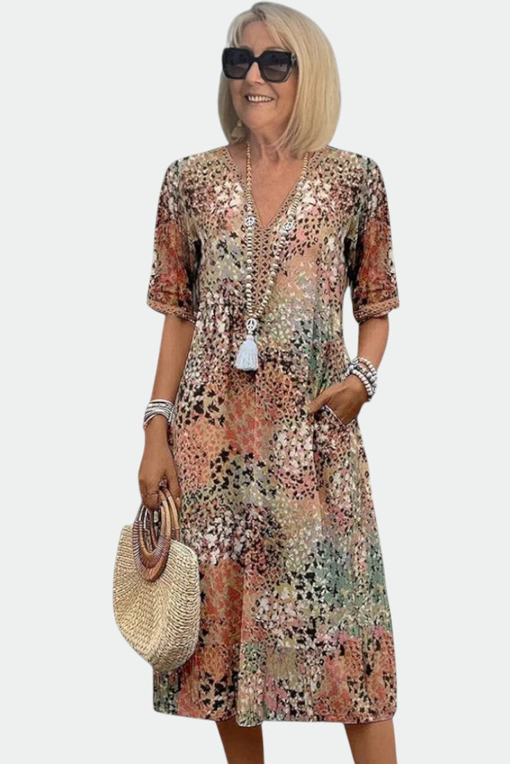 Lina | Lightweight Dress with V-Neck