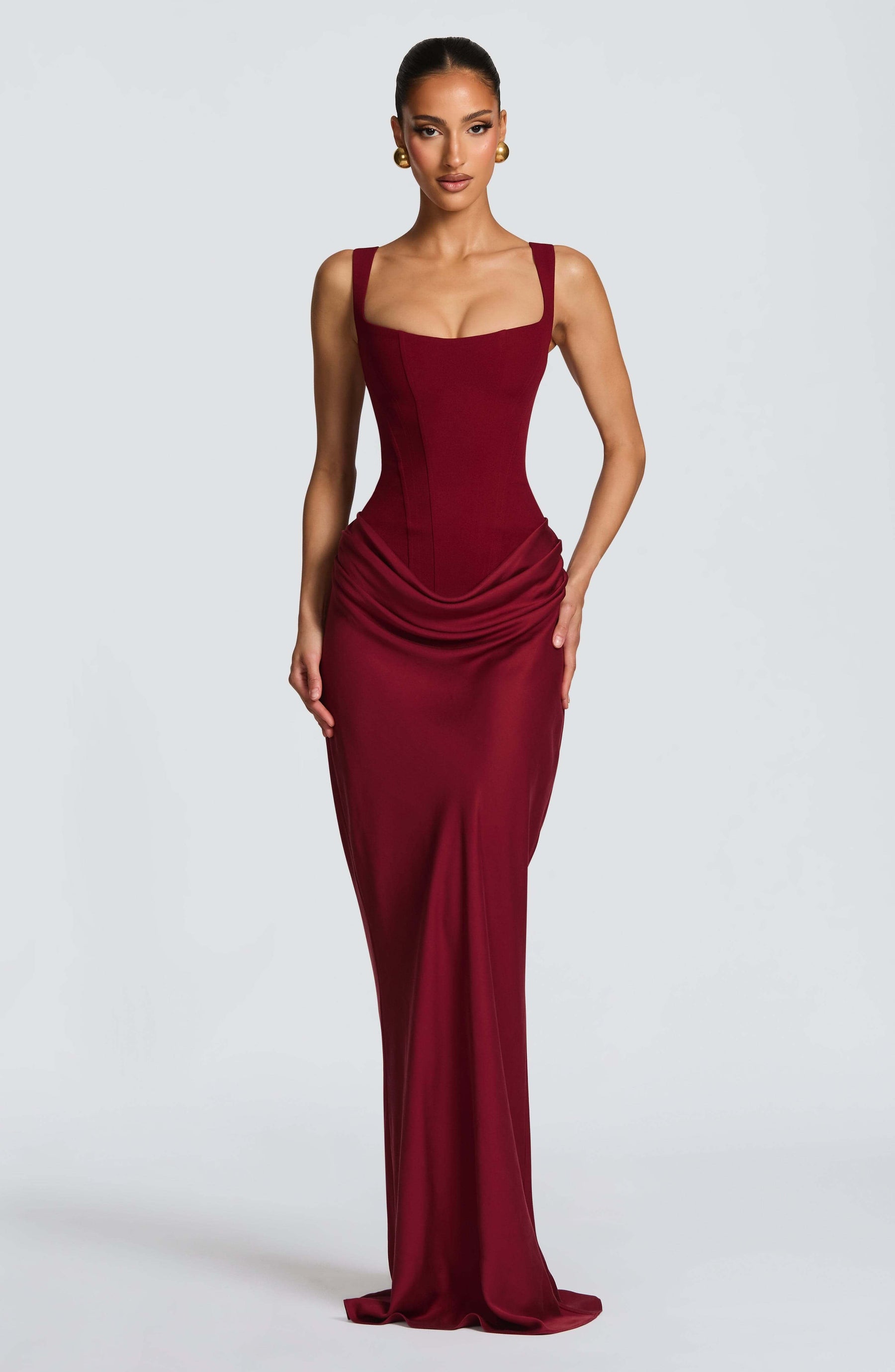 Ashley | Women's Sleeveless Bodycon Maxi Wedding Guest Dress