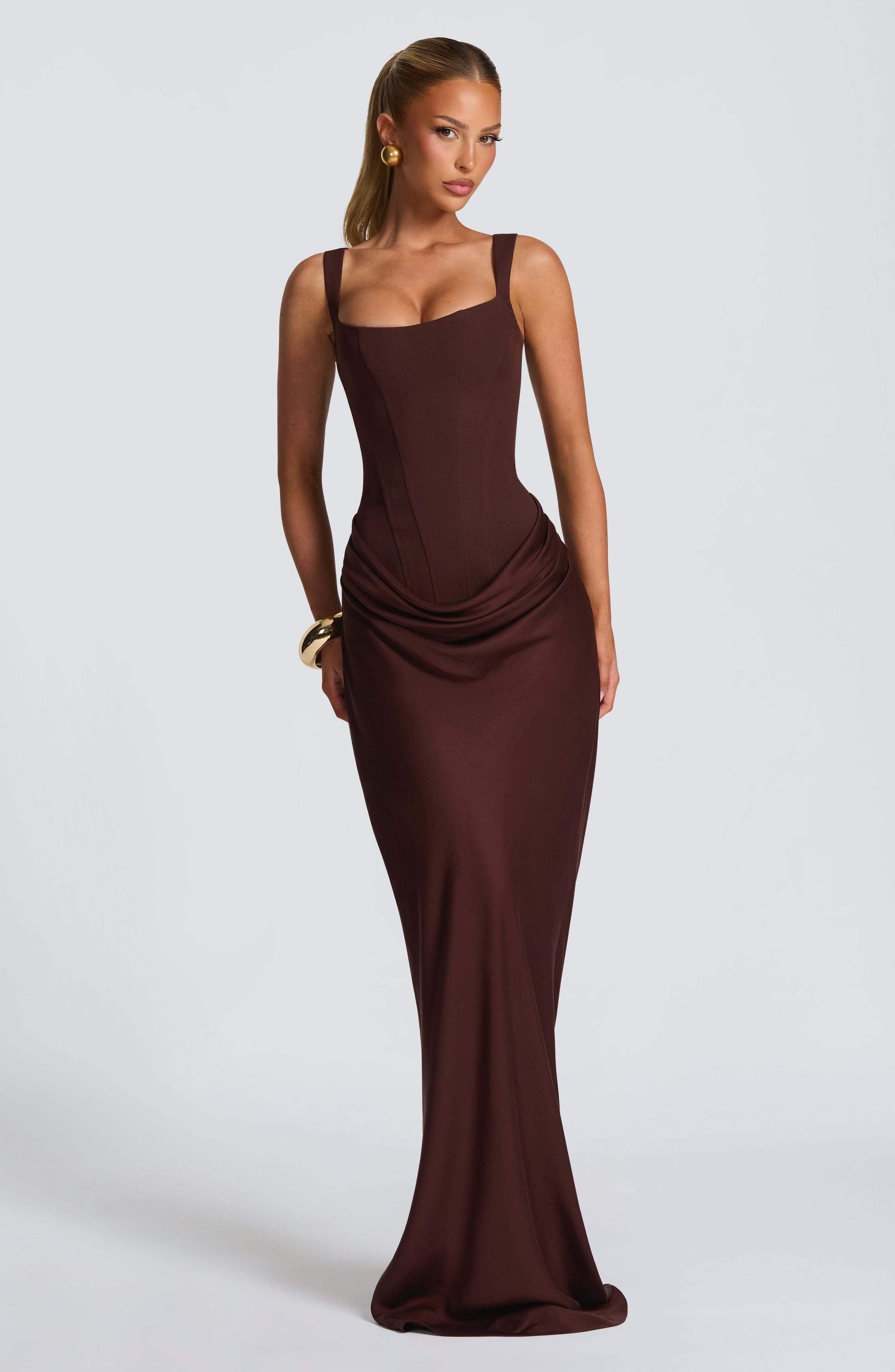 Ashley | Women's Sleeveless Bodycon Maxi Wedding Guest Dress