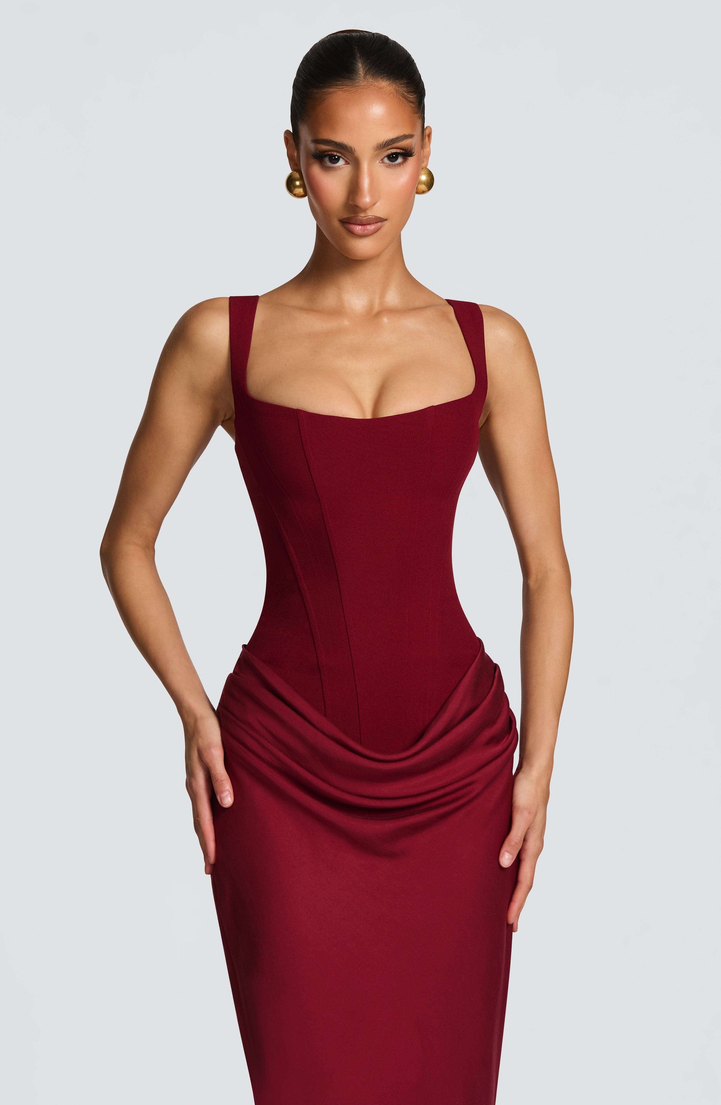 Ashley | Women's Sleeveless Bodycon Maxi Wedding Guest Dress