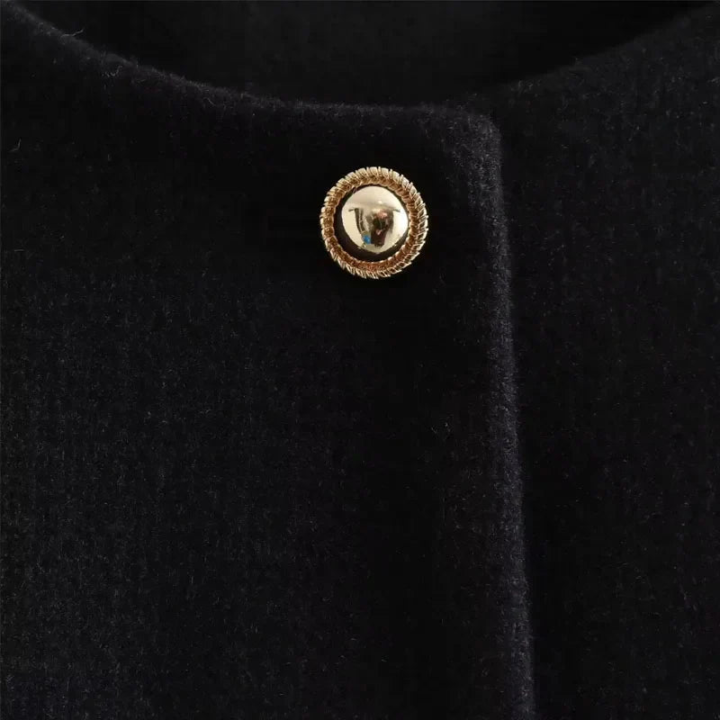 Brooklyn | Women's Cropped Button Front Bomber Jacket