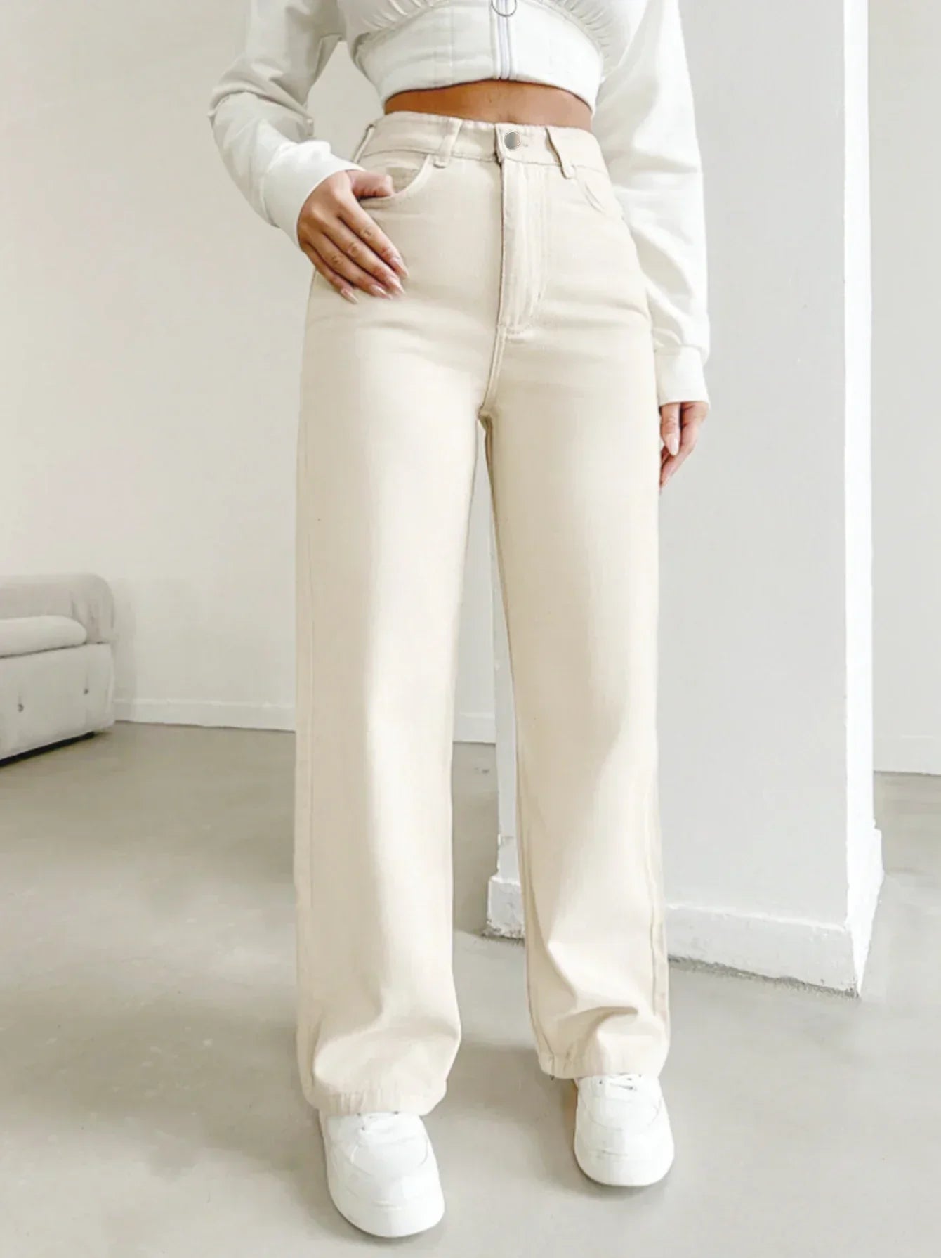 Morgan | Women's High Waist Straight Leg Pants