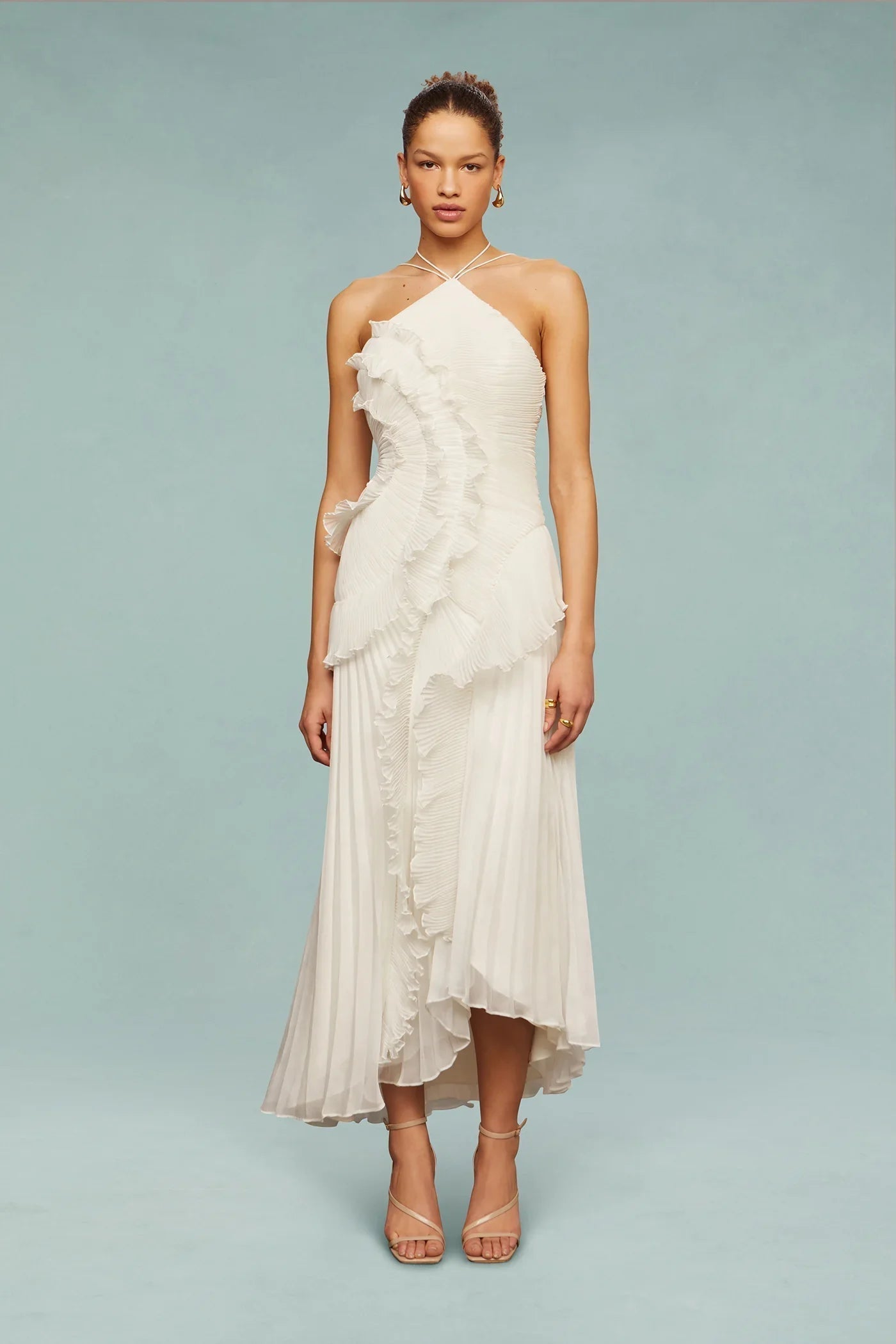 Amelia | Women's One Shoulder Maxi Wedding Guest Dress