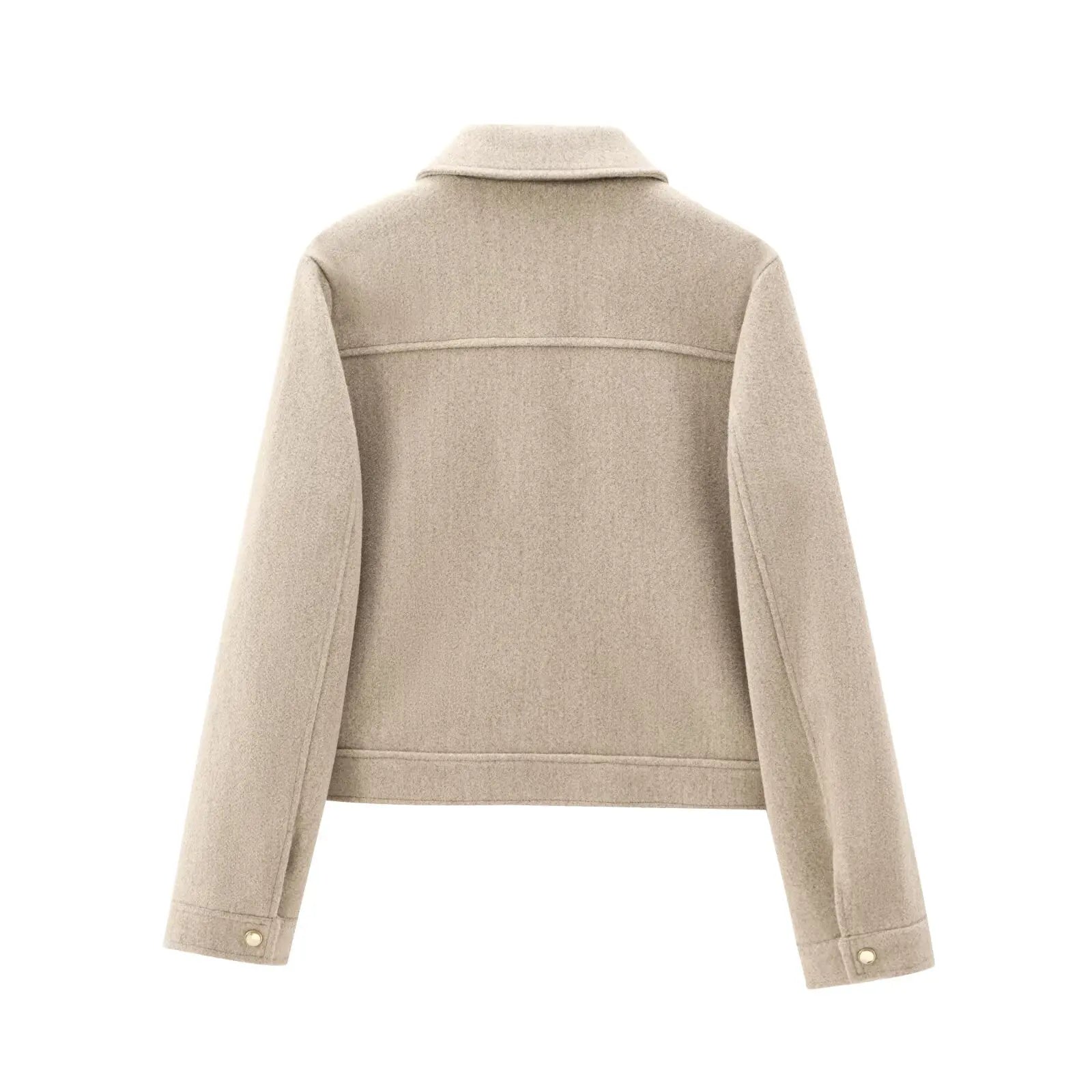 Beatrice | Women's Cropped Zip Up Bomber Jacket