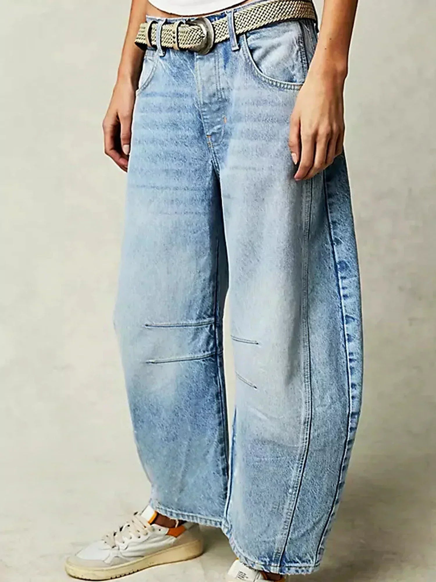 Olivia | Women’s Leopard Print Wide Leg Jeans