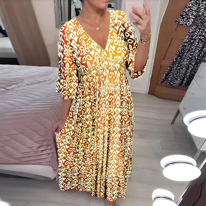 Frieda | Airy Summer Dress with V-Neck