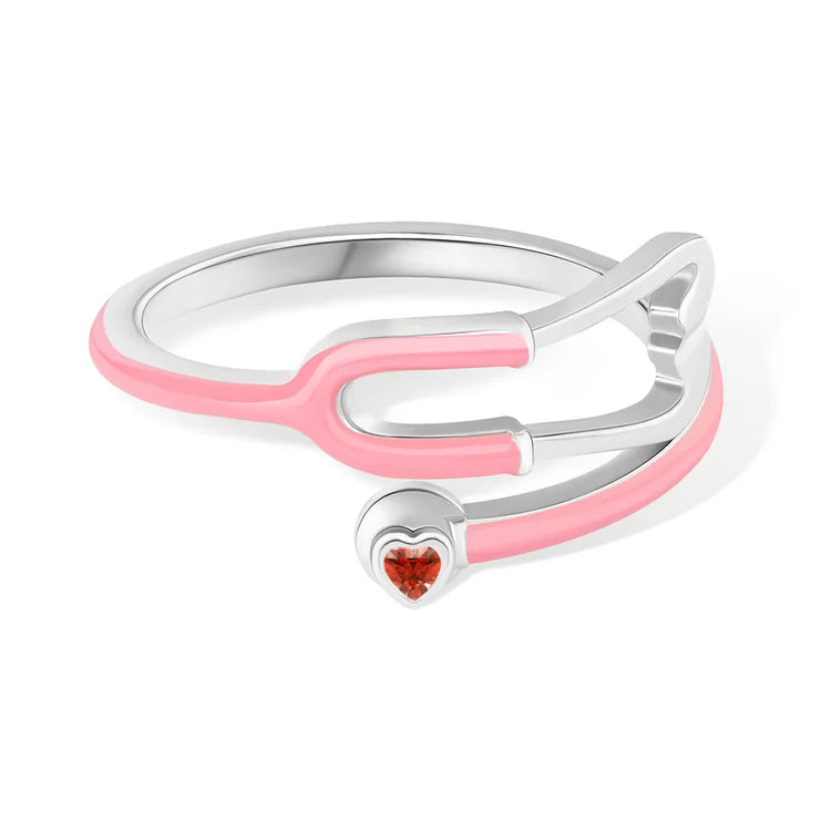 Ophelia™ | Heart Stethoscope Ring